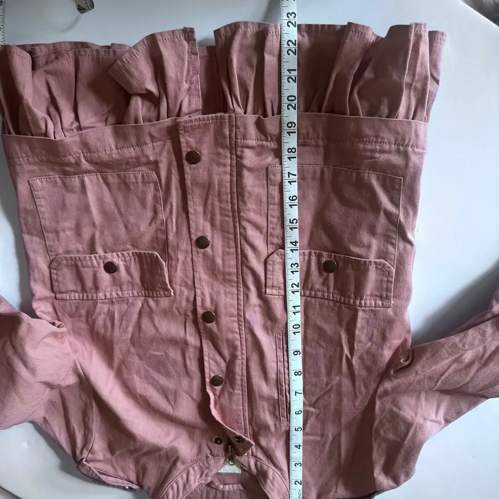 Francescas Harper Heritage Rea Ruffle Utility Jacket